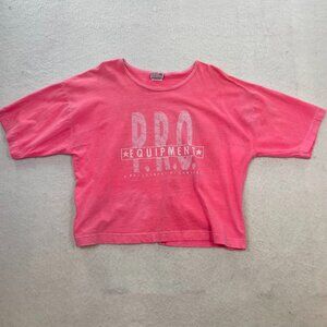 Vintage 90s P.R.O. Equipment Pink T-Shirt Size Large